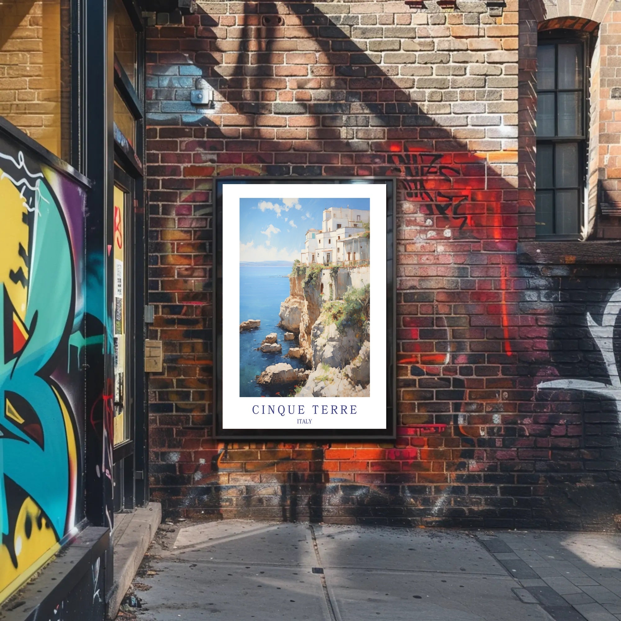 Cinque Terre Coastal Serenity Travel Poster PosterGoat