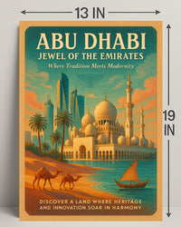 Abu Dhabi Jewel of the Emirates Cultural or Heritage Poster
