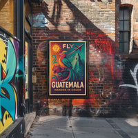 Fly To Guatemala Wander In Color Poster