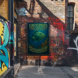 Groupers Guardians of the Reef Poster