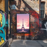 Eiffel Tower Romantic Colors Dreamy Travel Poster