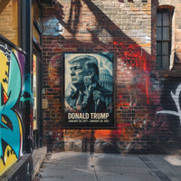 Donald Trump 45th President of the United States Double Exposure Poster