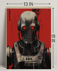 Futuristic Robot Design Poster