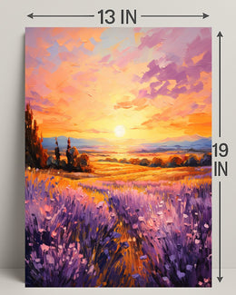 Lavender Sunset Poster