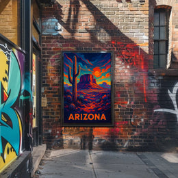 Arizona Desert Landscape Poster