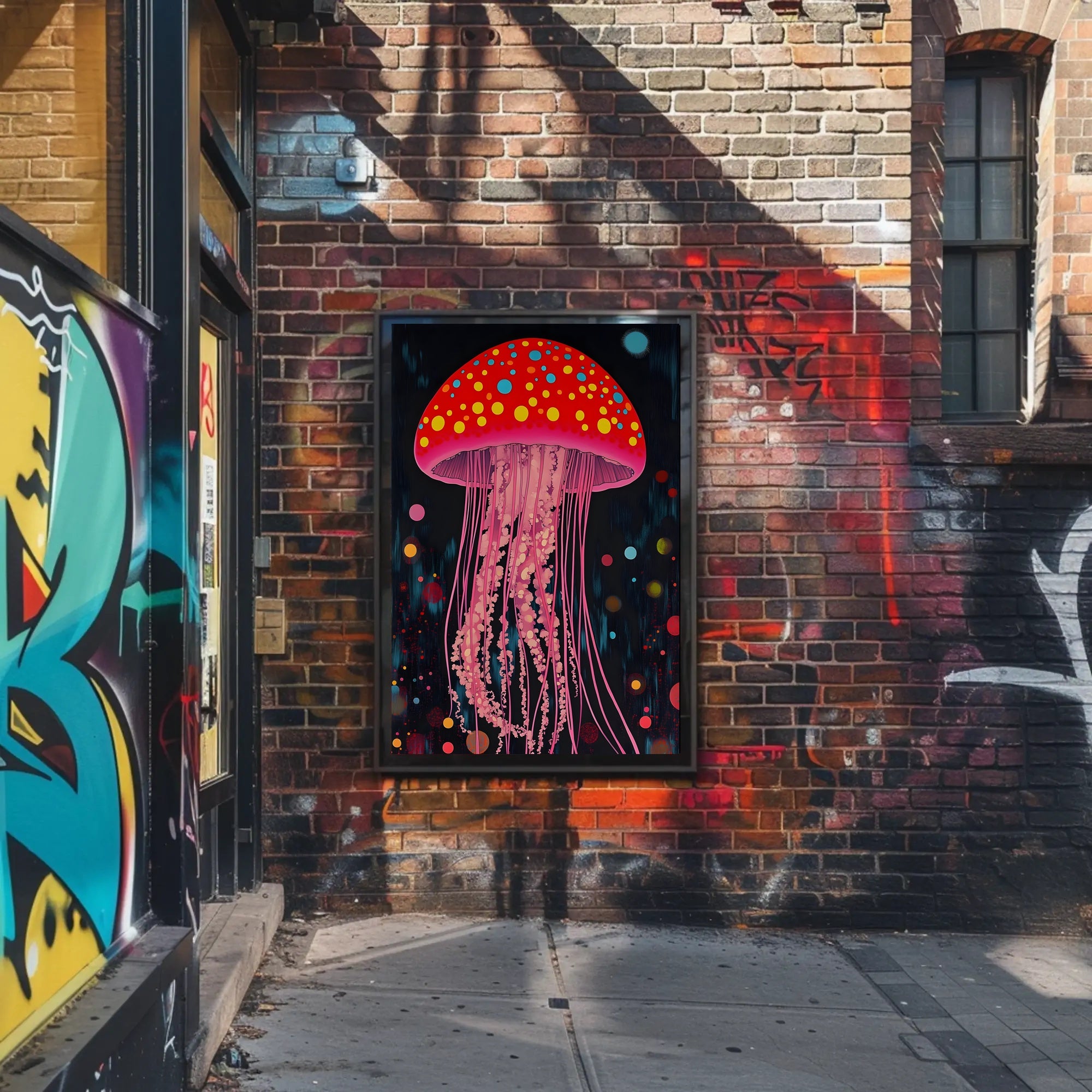 Jellyfish Poster Vibrant Dreamscape Wall Art