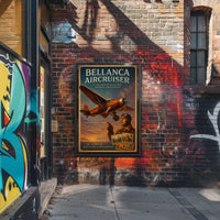 Bellanca Aircruiser Vintage Aviation Adventure Poster