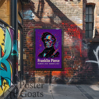 Franklin Pierce Vibrant Artistic Historical Presidential Poster
