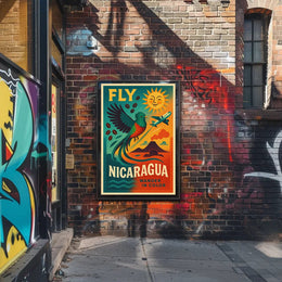 Discover Nicaragua's Vibrant Beauty Quetzal Travel Poster PosterGoat
