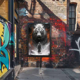 Warrior And The White Tiger Poster