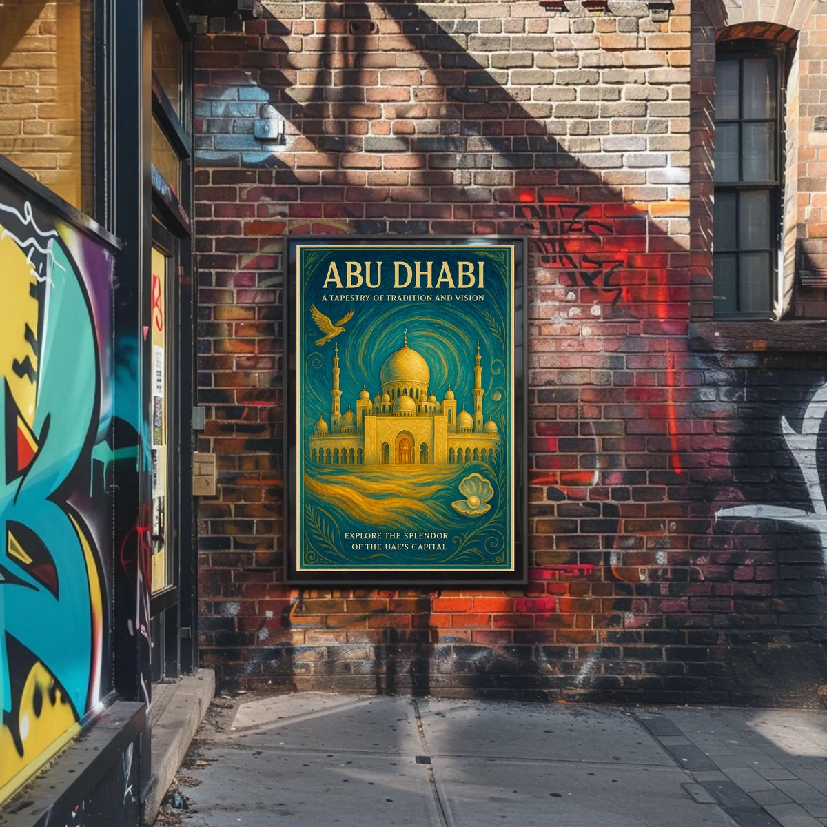 Abu Dhabi A Tapestry Of Tradition And Poster