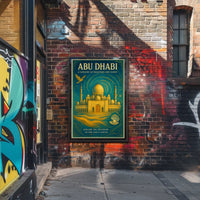 Abu Dhabi A Tapestry Of Tradition And Poster