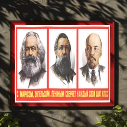 Marx, Engels, and Lenin Guiding Principles Poster