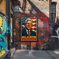 Bill Clinton 42nd President Poster Wall Art Decor Home