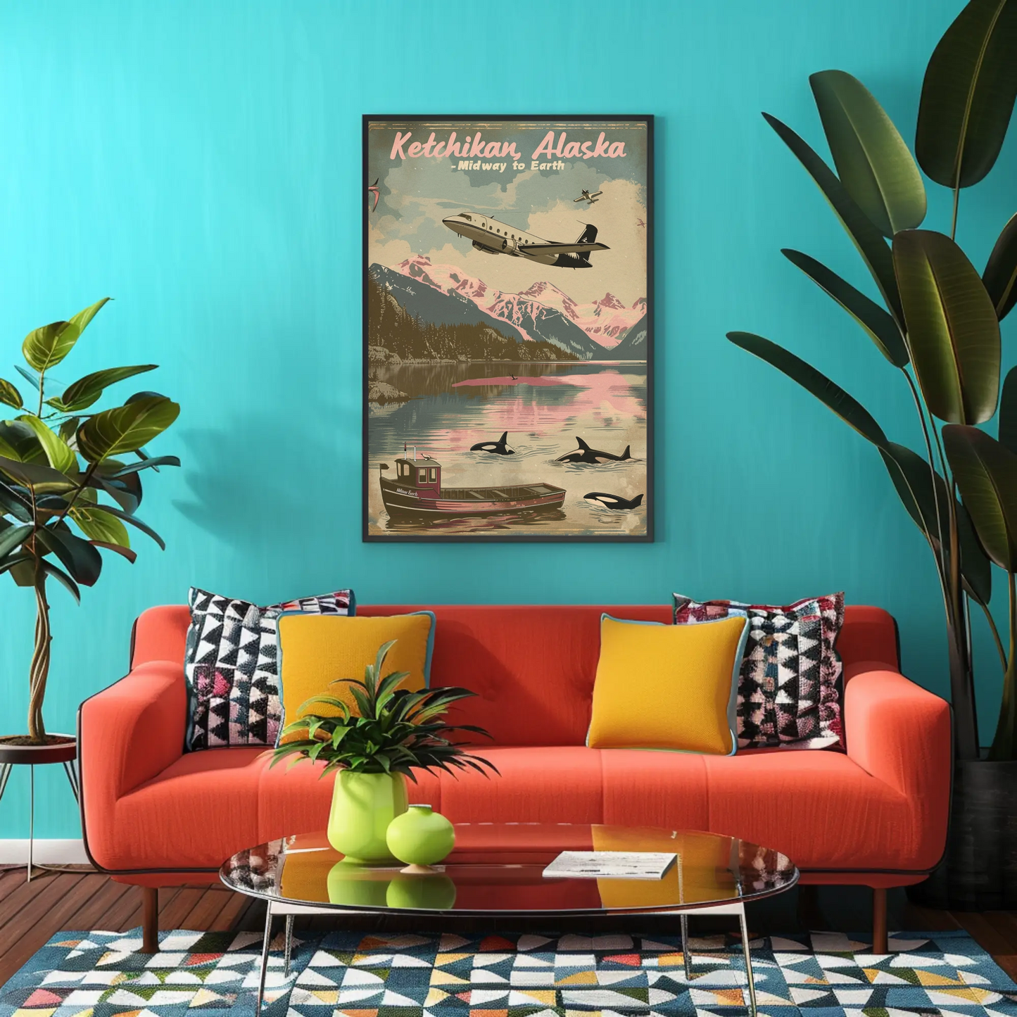 Ketchikan Alaska Vintage Poster