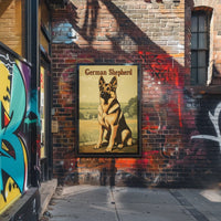 German Shepherd Portrait Poster