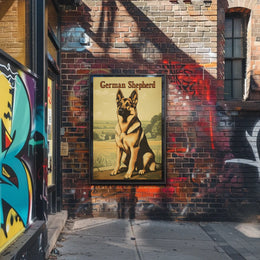 German Shepherd Portrait Poster