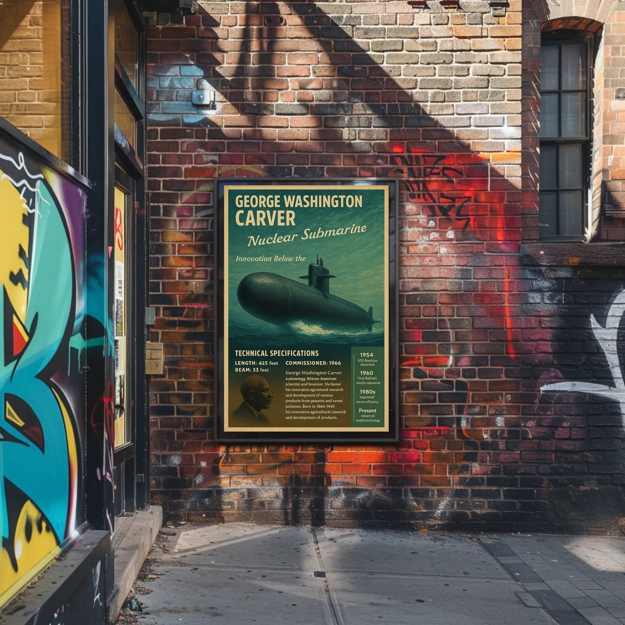 George Washington Carver  Innovation Below the Surface Poster PosterGoat