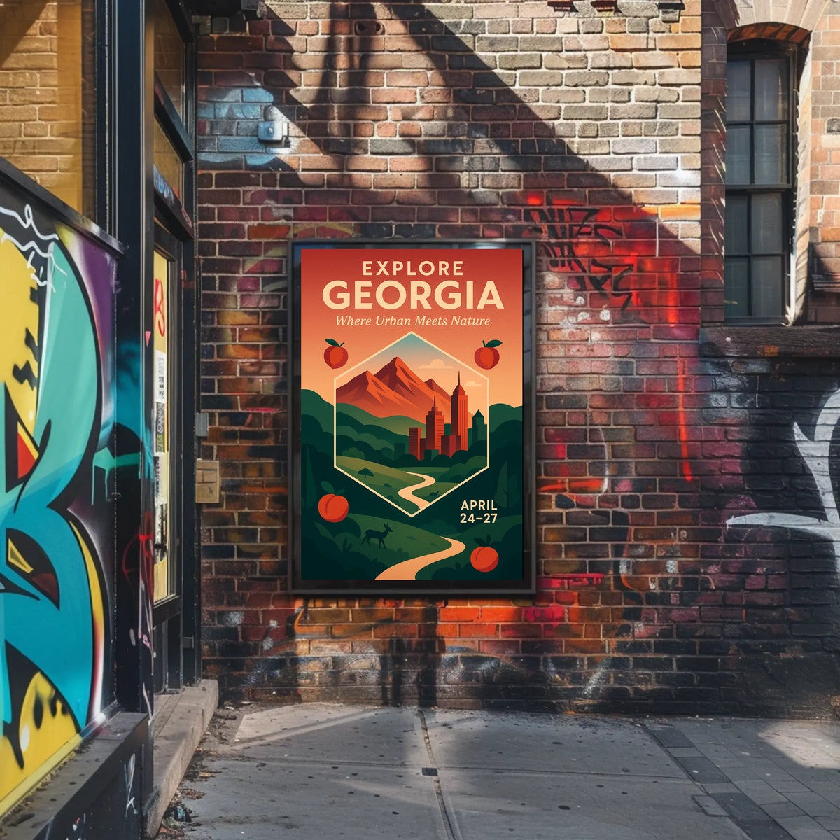 Explore Georgia Where Urban Meets Poster