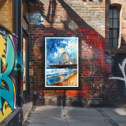 Santa Monica Pier Poster PosterGoat