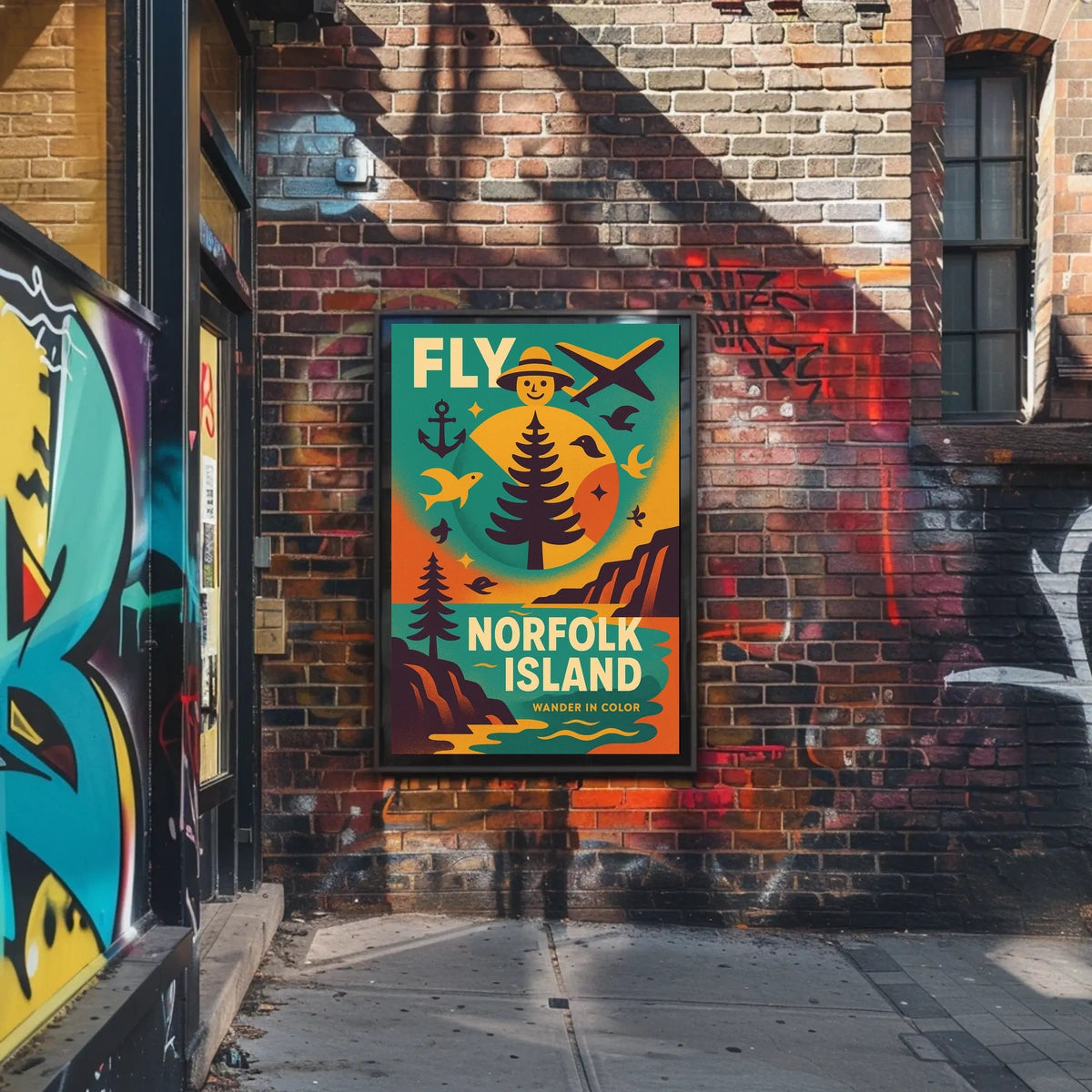 Fly to Norfolk Island Poster