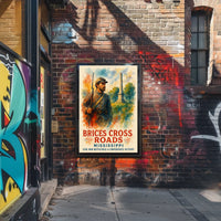 Battle of Brice's Crossroads Watercolor Poster Art