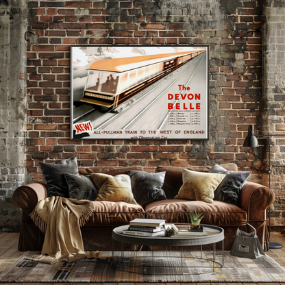 The Devon Belle Train Poster