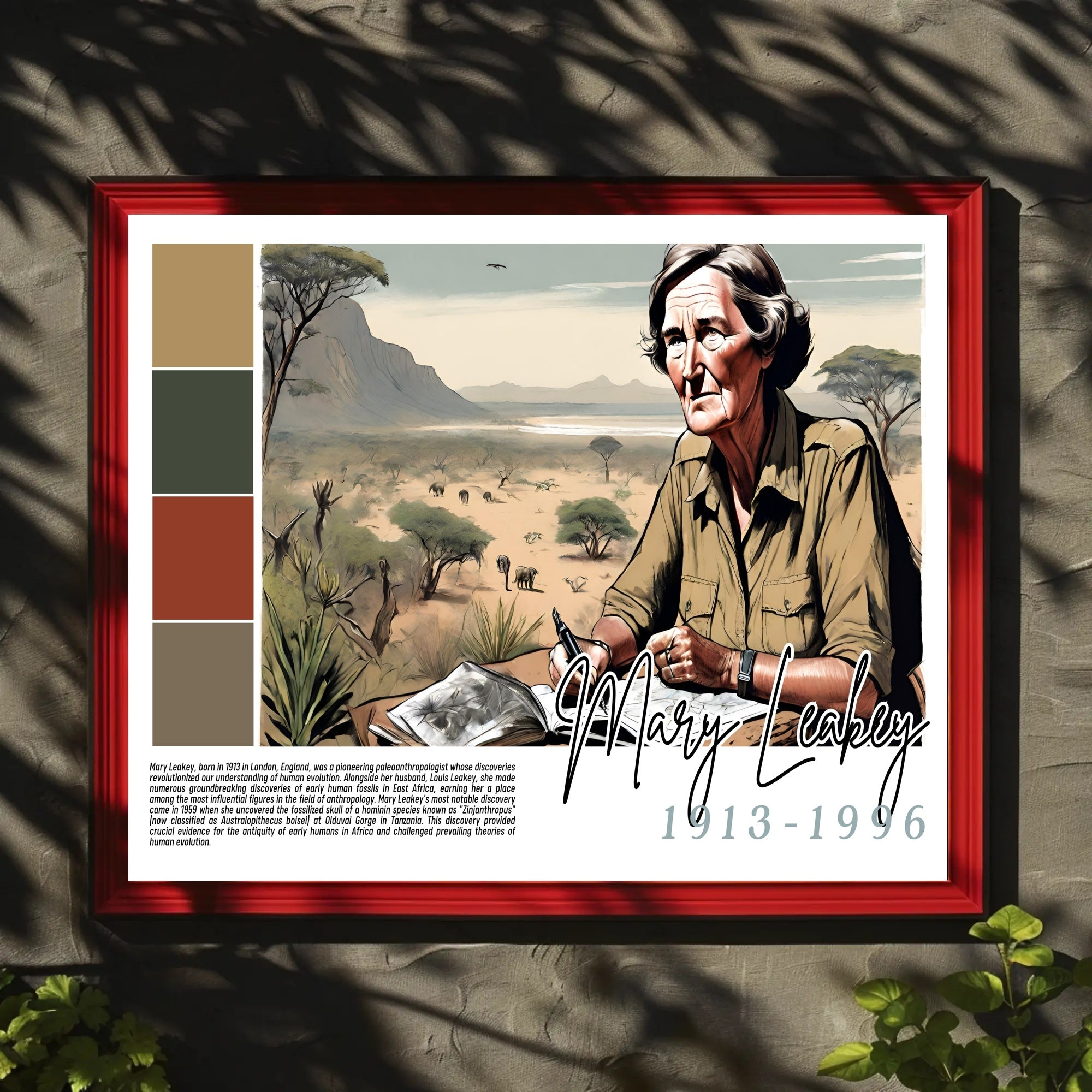 Mary Leakey: Pioneer in Paleoanthropology Poster