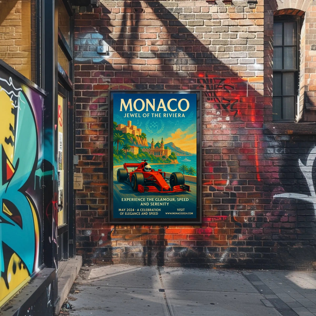 Monaco Jewel of the Riviera Poster