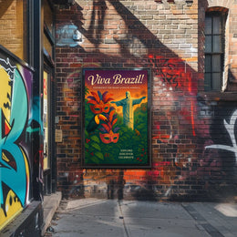 Viva Brazil Experience the Heart of South America Poster