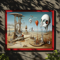 Surreal Desert Dreamscape Abstract Artistic Poster