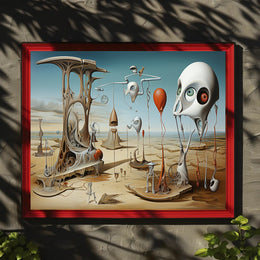 Surreal Desert Dreamscape Abstract Artistic Poster