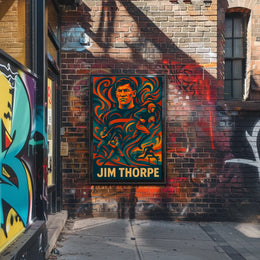 Jim Thorpe Legendary Athlete Poster