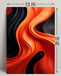 Abstract Waves Of Color Abstract Poster