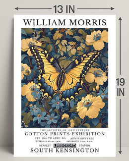William Morris Butterfly and Floral Heritage Artistic Poster