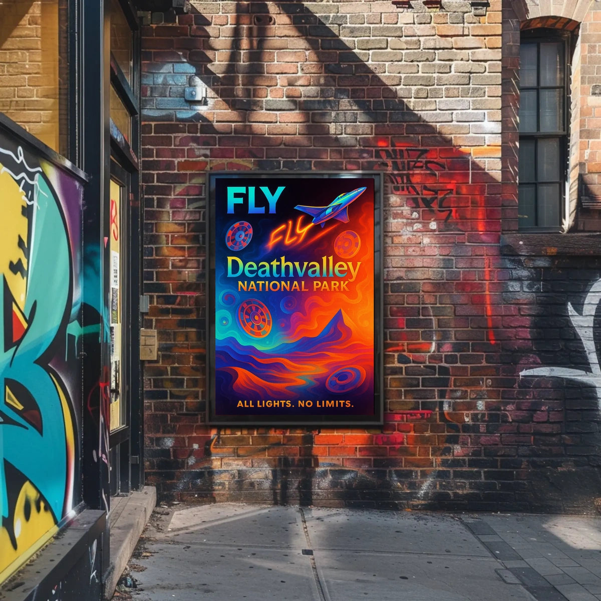 Fly to Death Valley National Park Poster