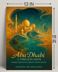 Abu Dhabi Timeless Oasis Elegance Cityscape Poster