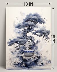 Serene Bonsai Art Poster PosterGoat