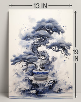 Serene Bonsai Art Poster PosterGoat
