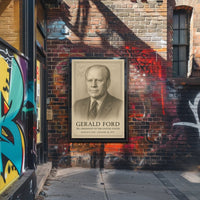 Gerald Ford 38th President Sketch Poster Art Print PosterGoat