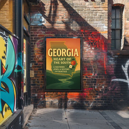 Georgia Heart Of The South Poster