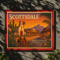 Southwestern Charm Scottsdale Travel Poster