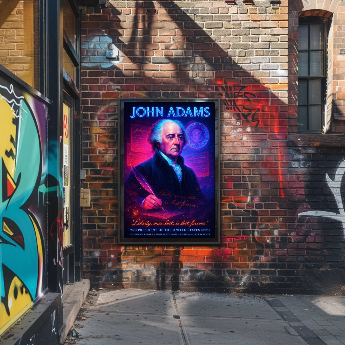 John Adams 2nd President Poster