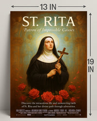St. Rita  Patron of Impossible Causes Poster PosterGoat