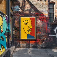 Vibrant Abstract Portrait Poster