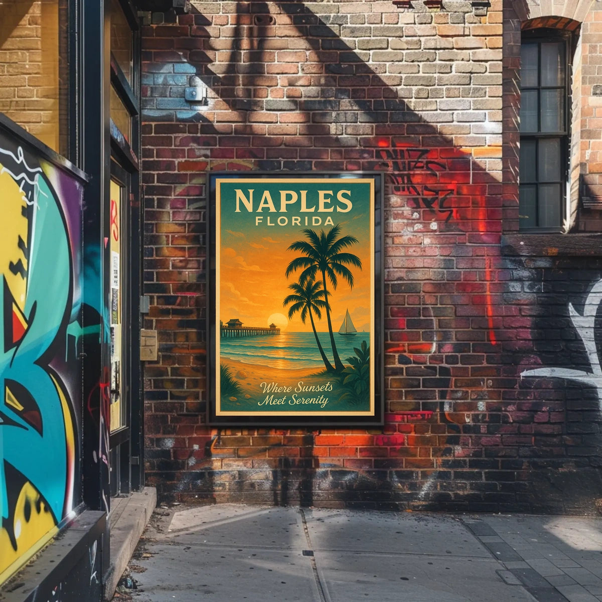 Naples, Florida Where Sunsets Meet Serenity Poster