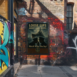 Loose Lips Might Sink Ships Poster