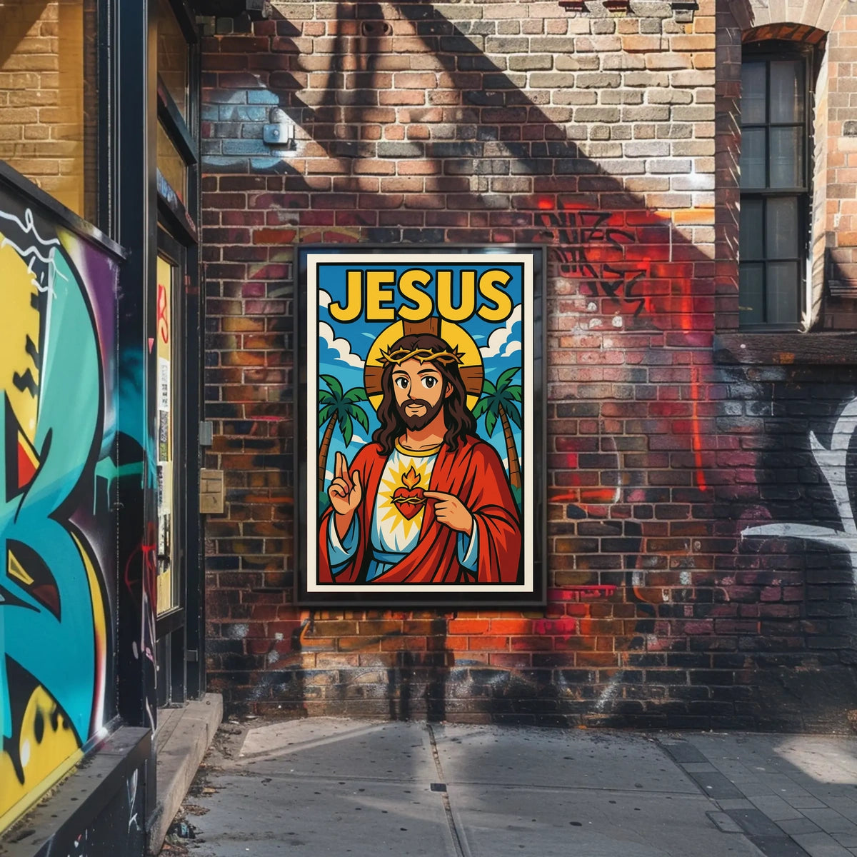 Jesus Illustration Poster