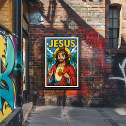 Jesus Illustration Poster