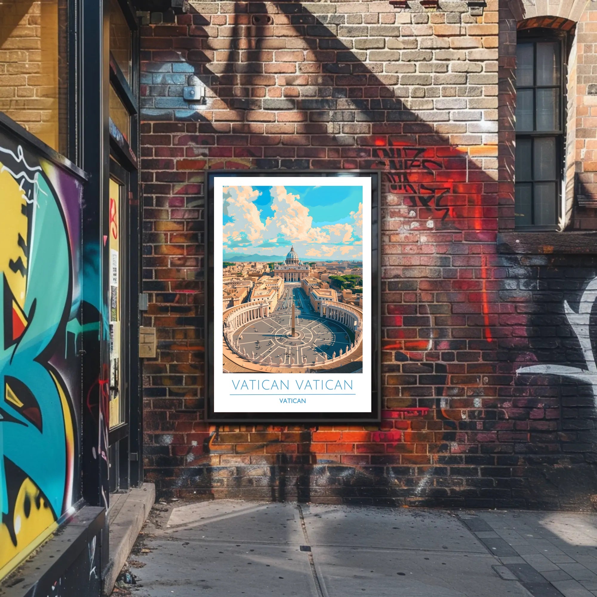 Vatican City Aerial View Poster